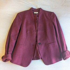 Loft Cranberry Blazer size 4